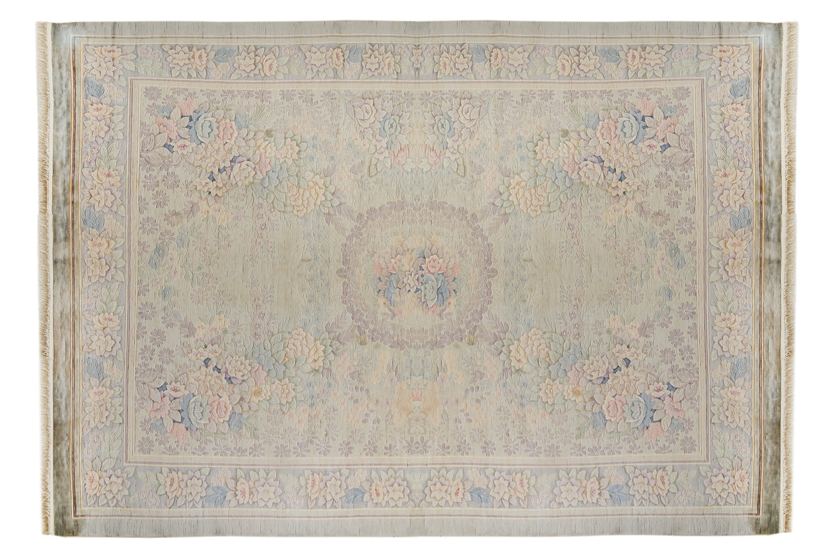 Ivory Turkish Oushak Rug